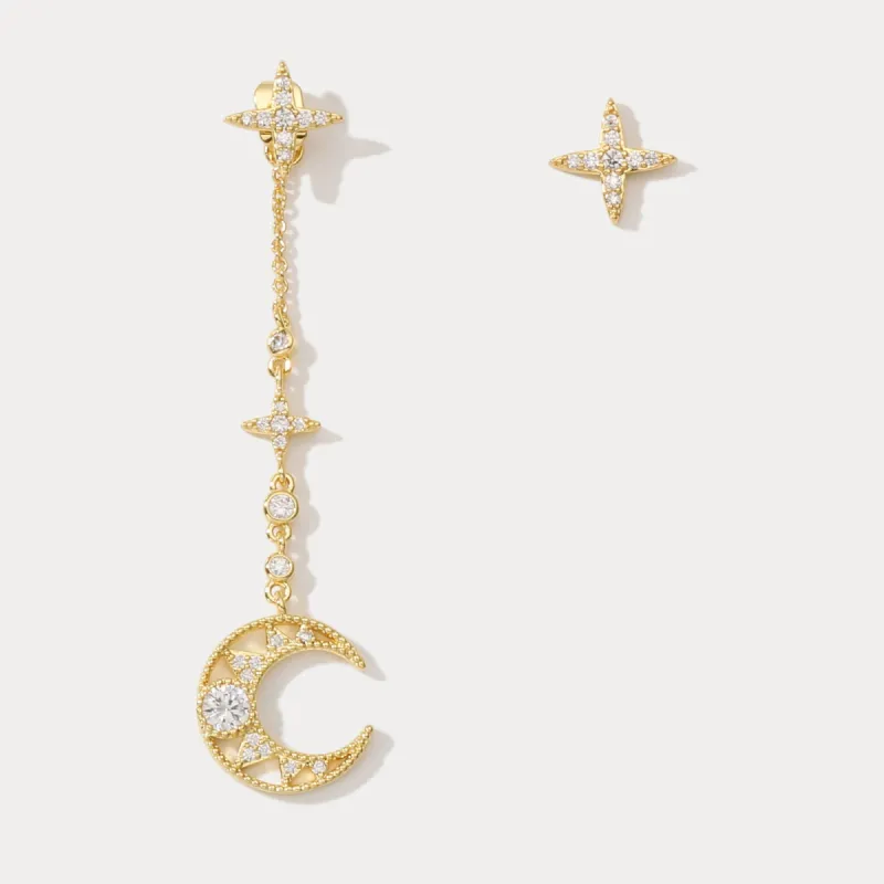 Moon Star Earrings sold by Selenichast