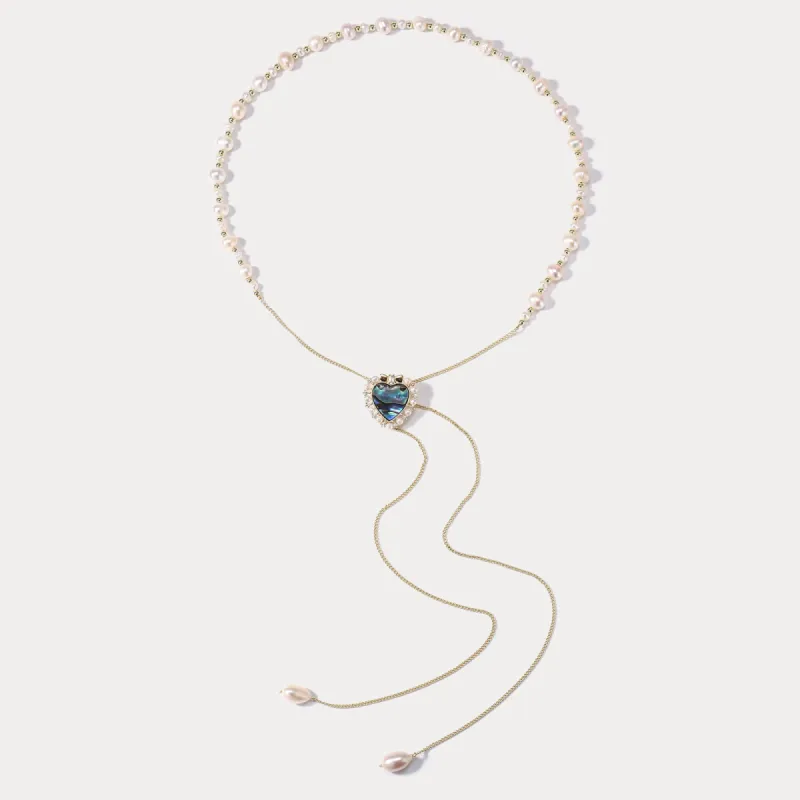 Love Pearl Long Necklace sold by Selenichast