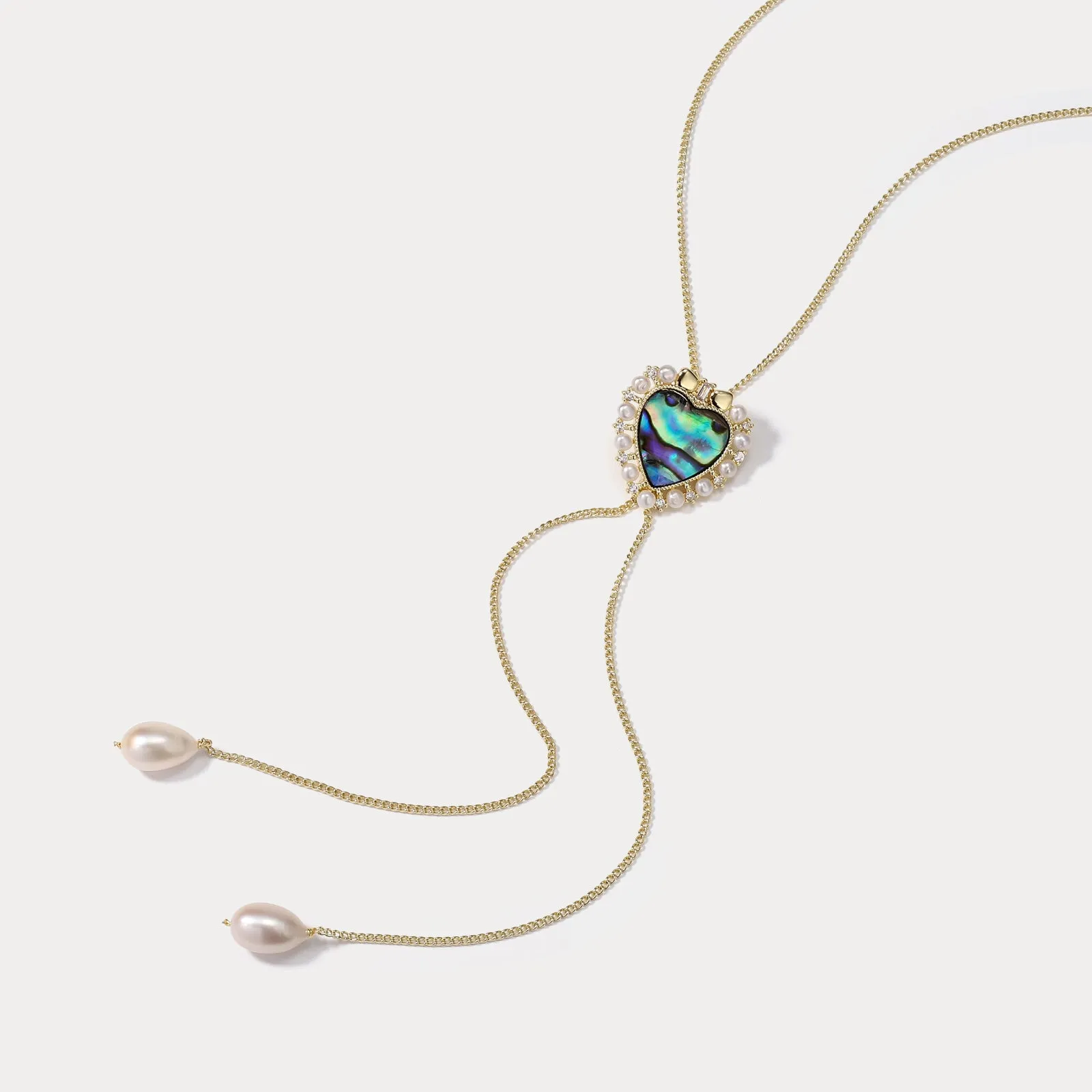 Love Pearl Long Necklace sold by Selenichast product image thumbnail 3