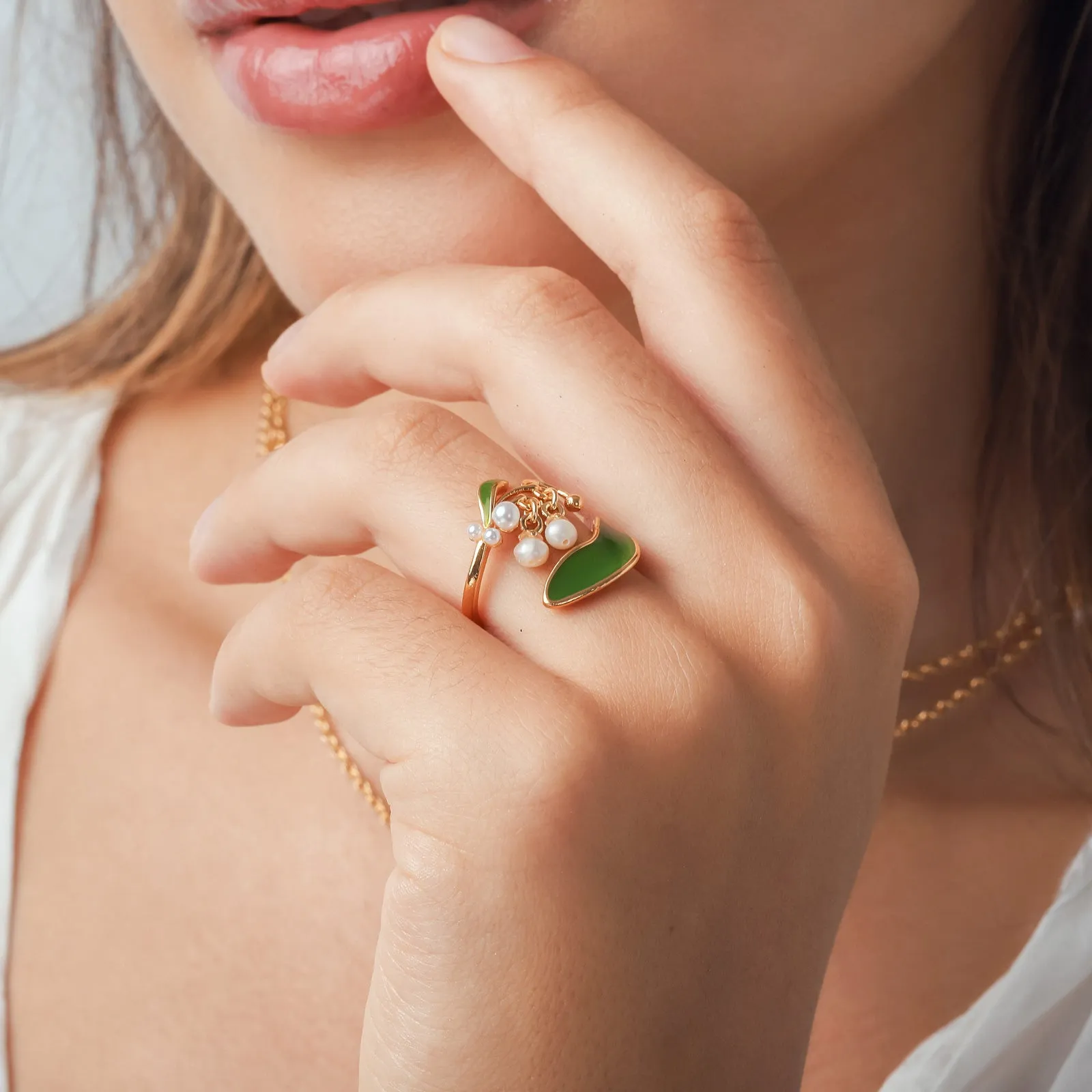 Lily Of The Valley Ring sold by Selenichast product image thumbnail 3