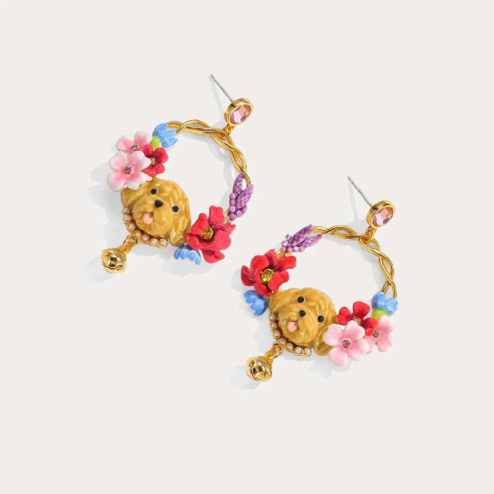 Goldendoodle Dog Earrings sold by Selenichast product image thumbnail 4