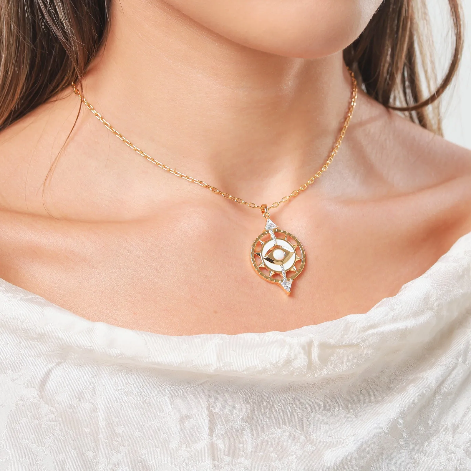 Cosmic Evil Eye Necklace sold by Selenichast product image thumbnail 2