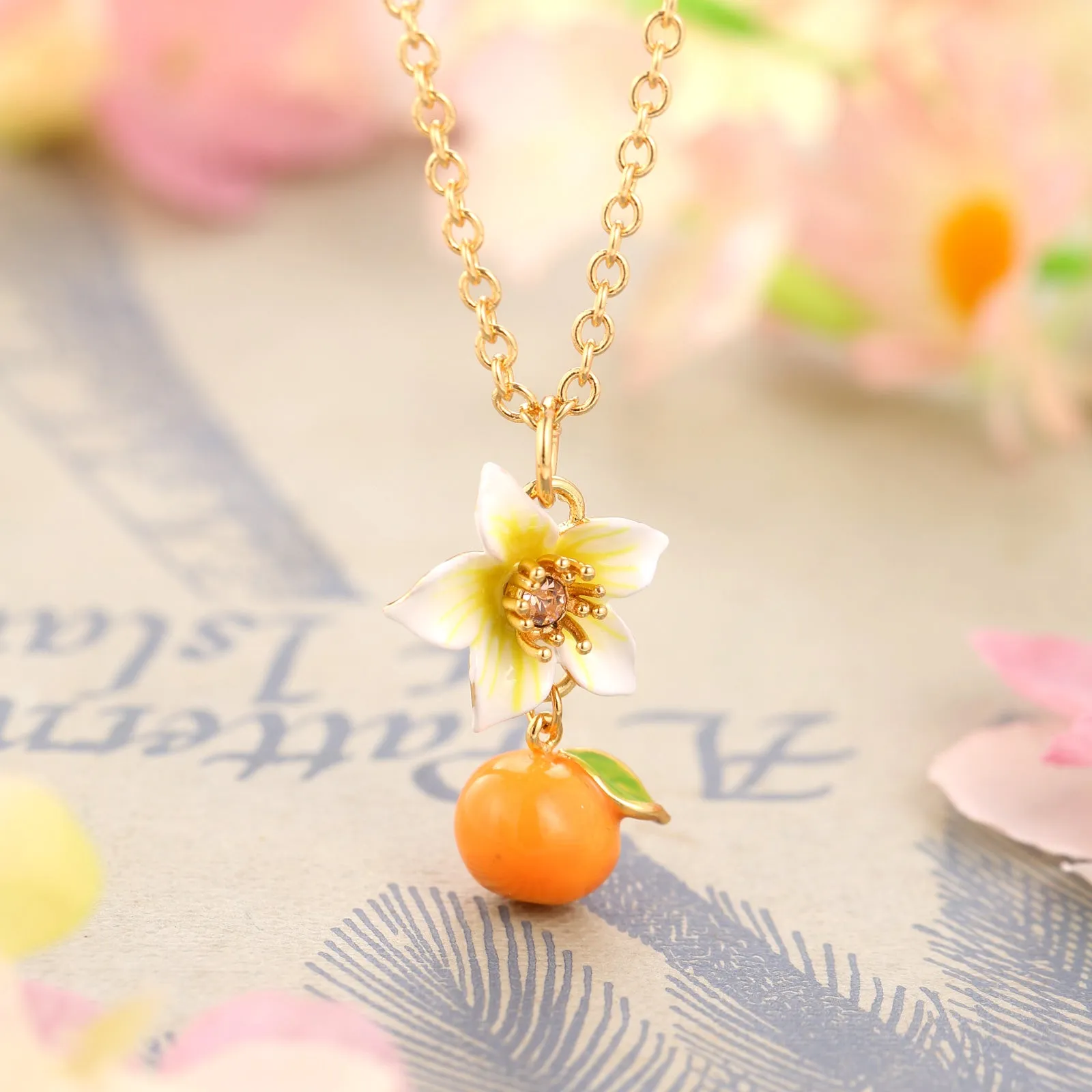 Orange Blossom Necklace sold by Selenichast product image thumbnail 2