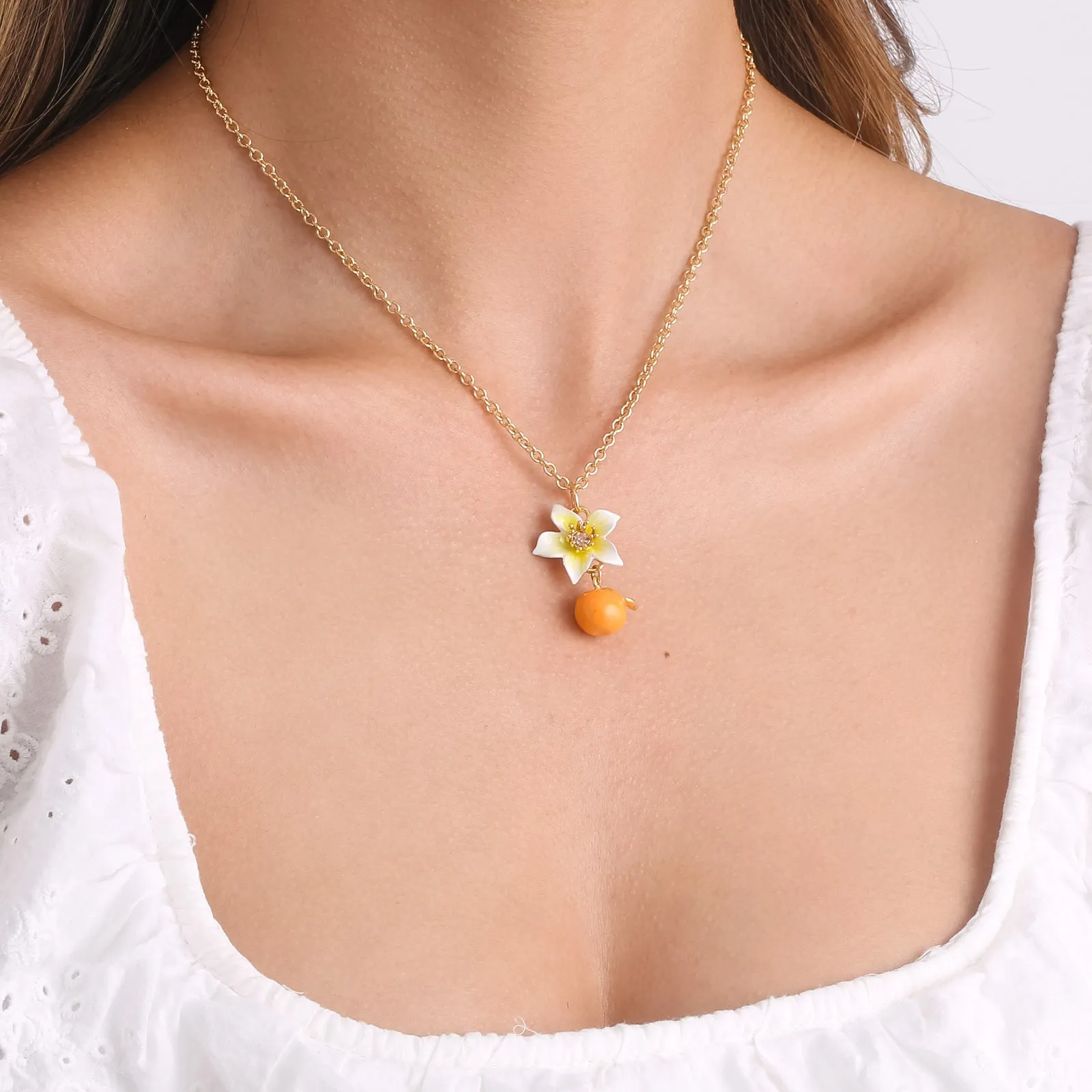 Orange Blossom Necklace sold by Selenichast product image thumbnail 4