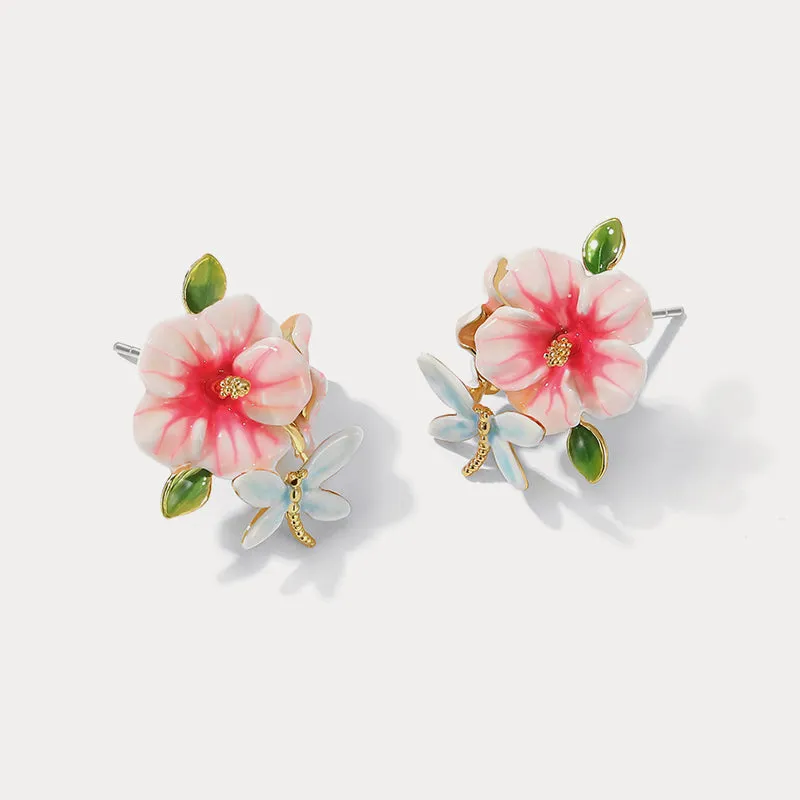 Hibiscus Earrings sold by Selenichast product image thumbnail 4