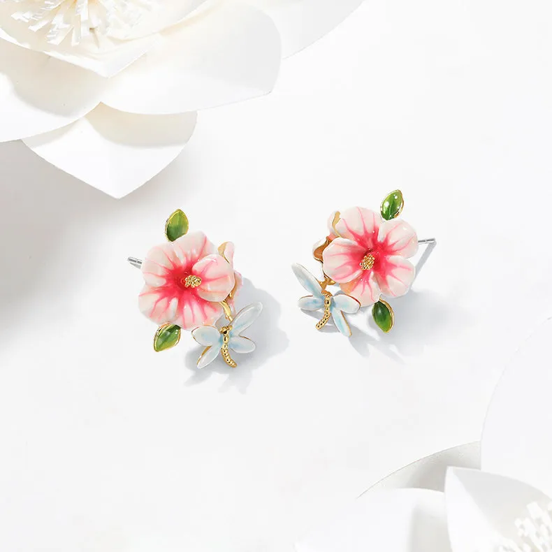 Hibiscus Earrings sold by Selenichast product image thumbnail 3