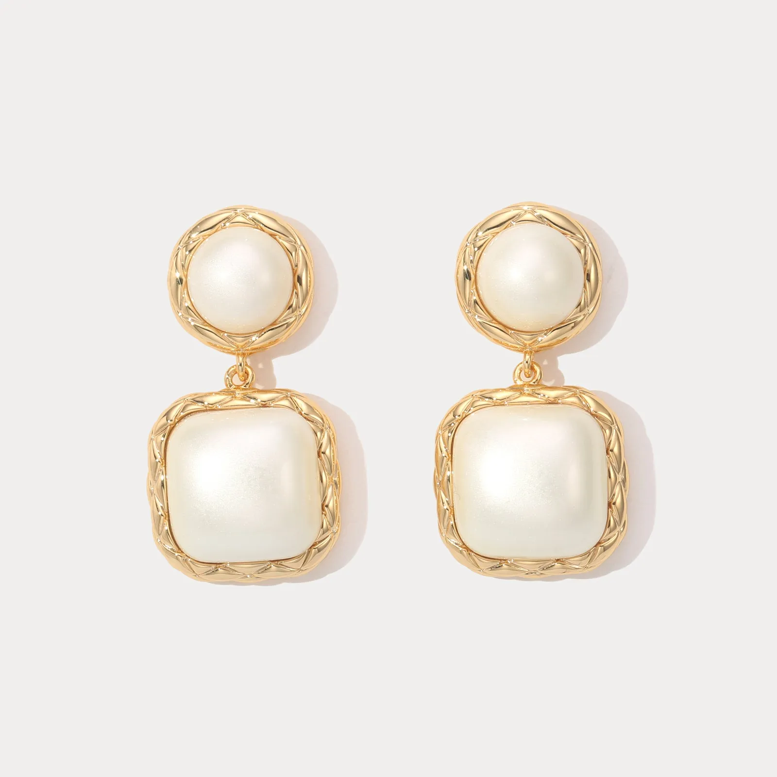 Pearl Drop Earrings sold by Selenichast