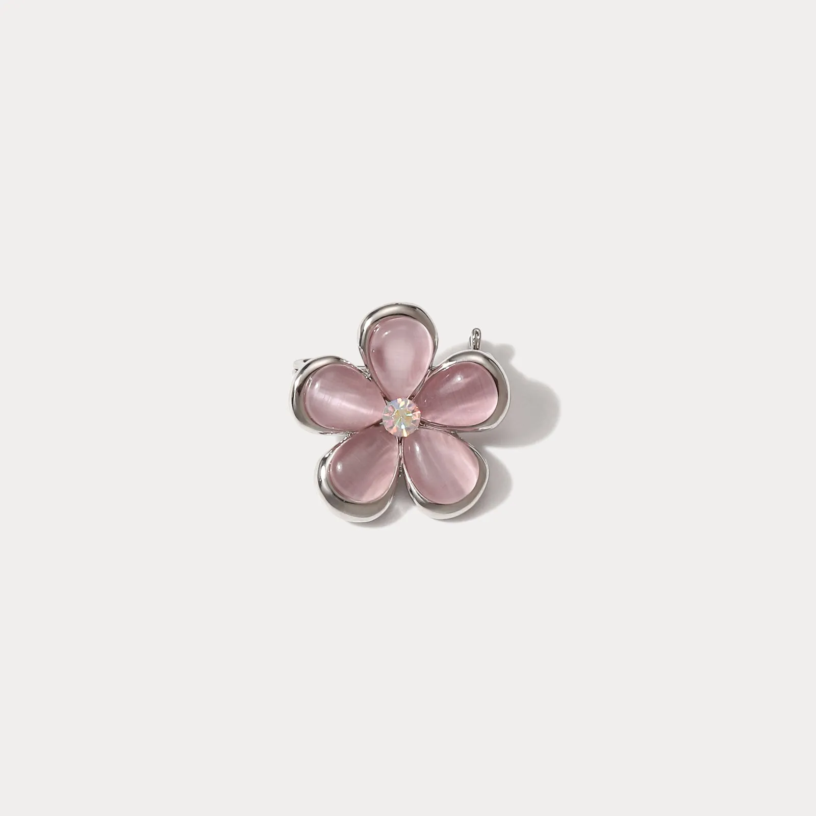 Purple Flower Brooch sold by Selenichast