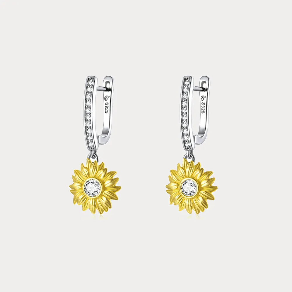 Sunflower Dangle Earrings sold by Selenichast