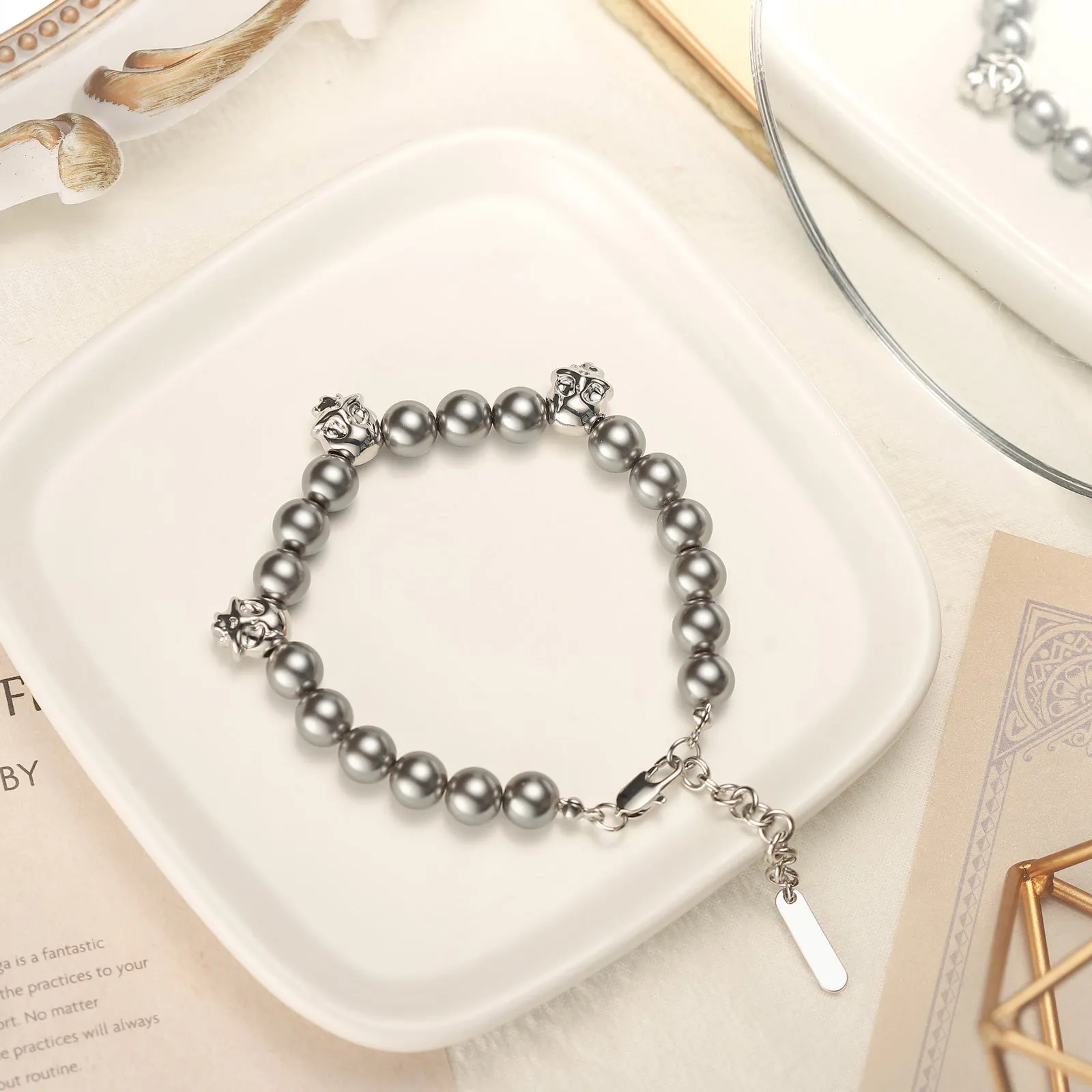 Skull Beads Bracelet sold by Selenichast product image thumbnail 3