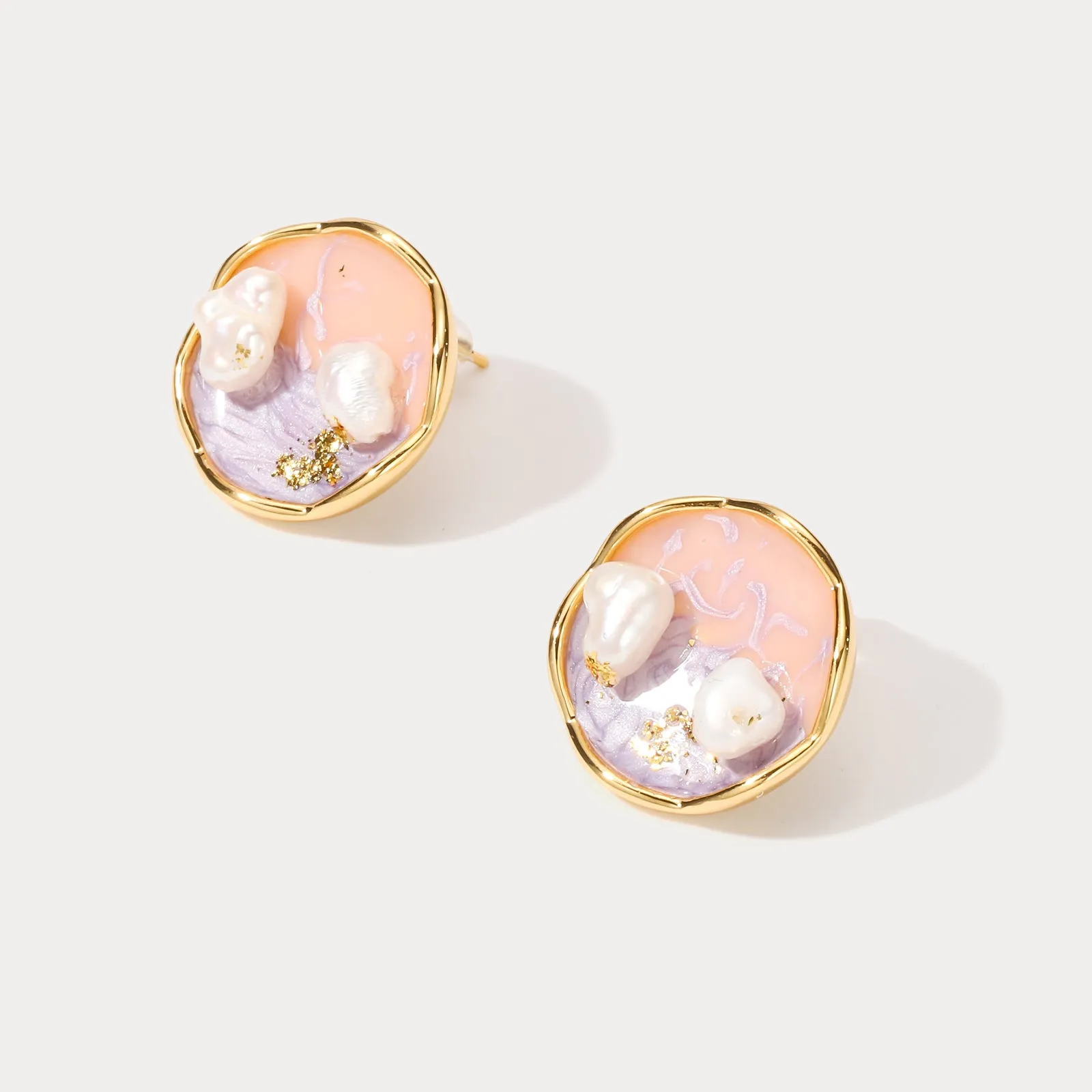 Sunset Ocean Oil Painting Earrings sold by Selenichast product image thumbnail 4