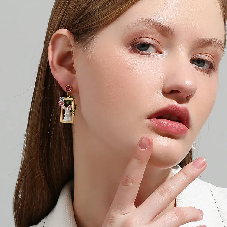 Garden Rabbit Earrings sold by Selenichast product image thumbnail 5