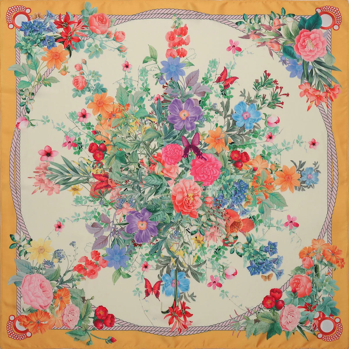 Blooming Silk Square Scarf sold by Selenichast