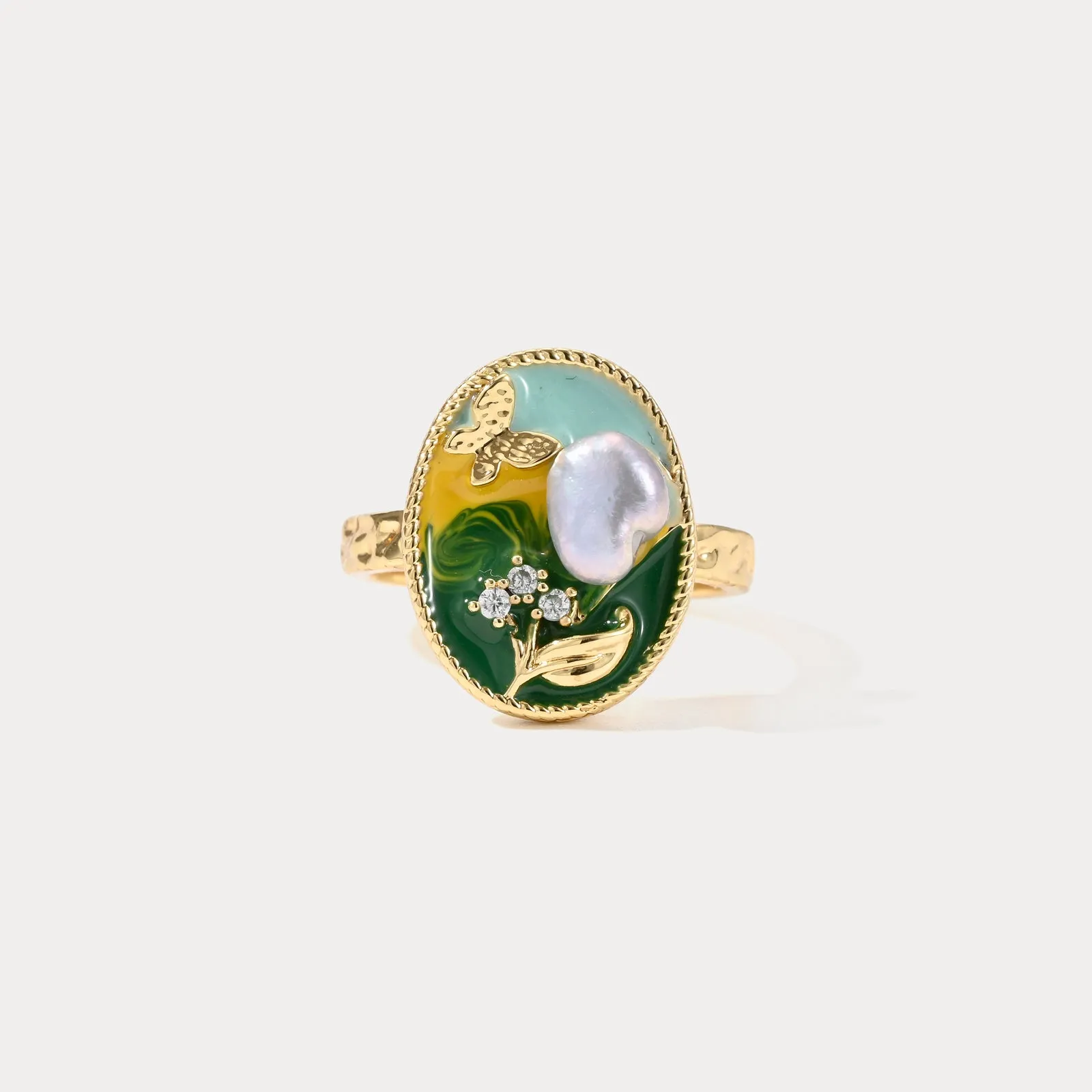 Pearl Garden Ring sold by Selenichast product image thumbnail 4