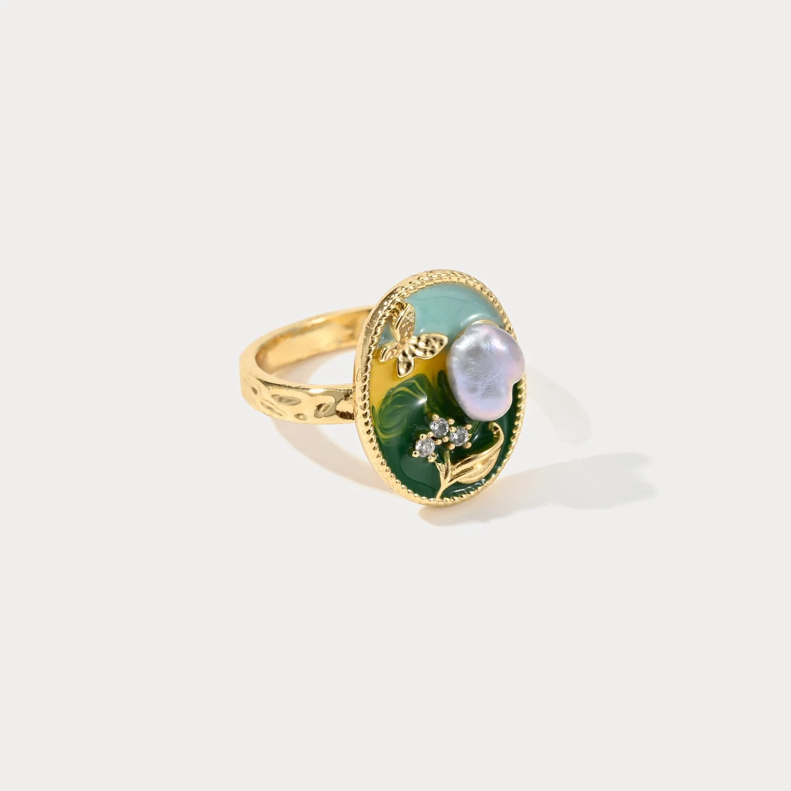 Pearl Garden Ring sold by Selenichast product image thumbnail 5