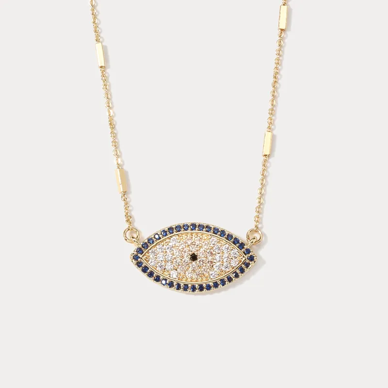 Indigo Evil Eye Necklace sold by Selenichast