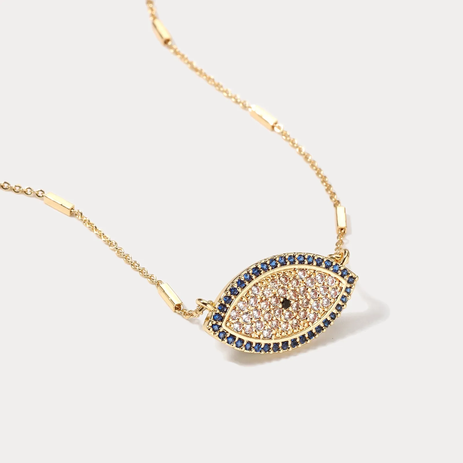 Indigo Evil Eye Necklace sold by Selenichast product image thumbnail 2