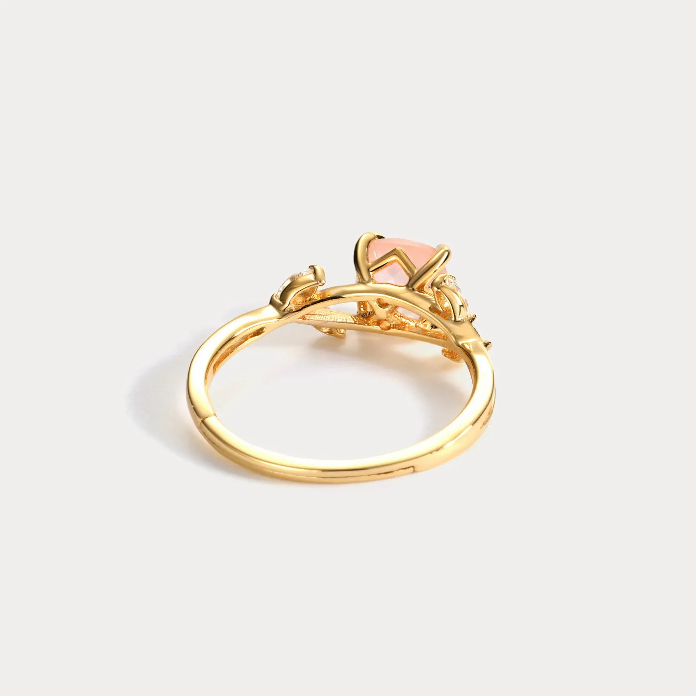 Pink Crystal Leaves Ring sold by Selenichast product image thumbnail 3