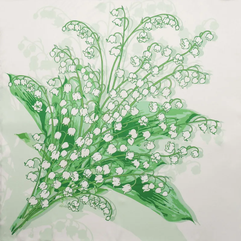 Lily Of The Valley Square Scarf sold by Selenichast