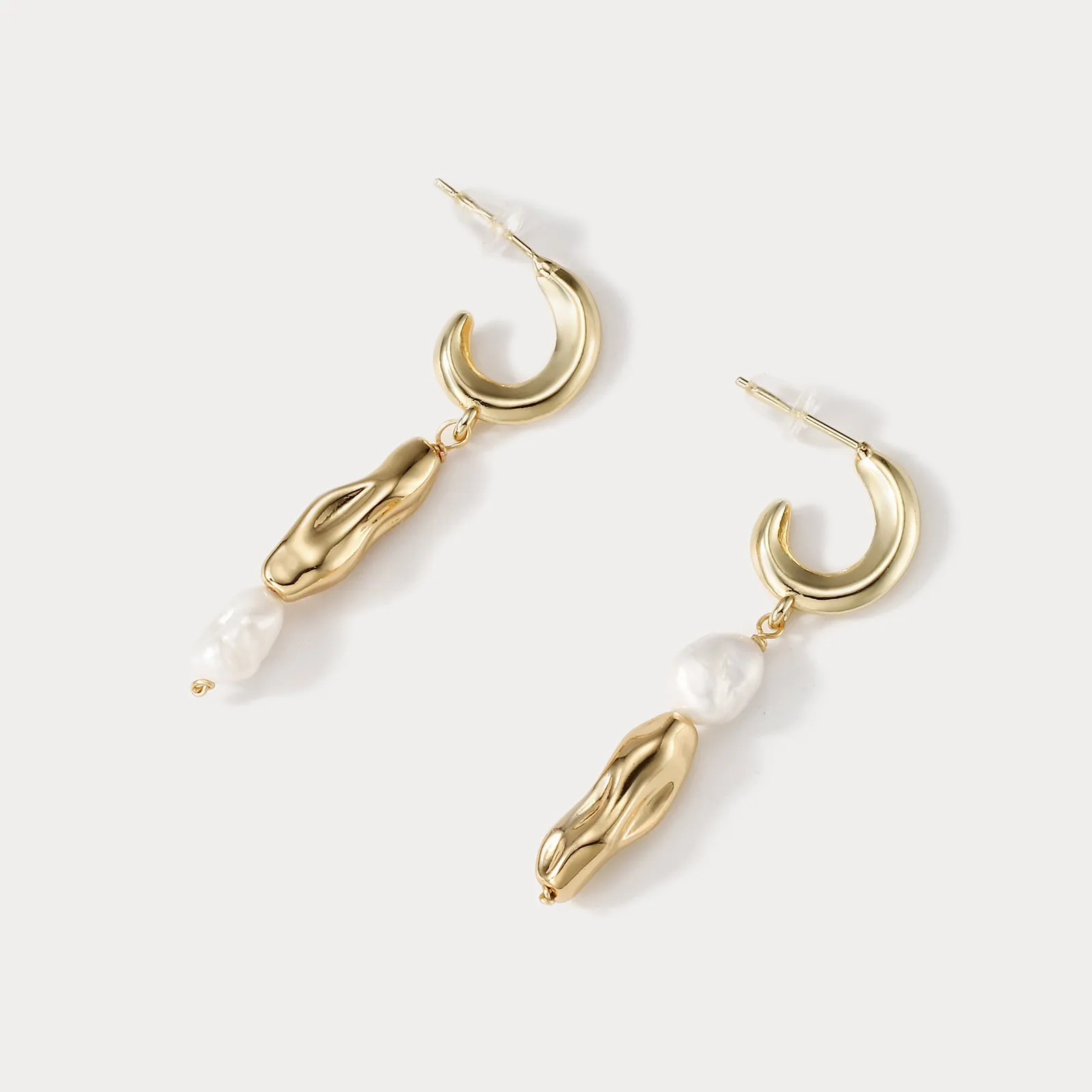 Sculptural Pearl Earrings sold by Selenichast product image thumbnail 2