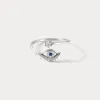 Silver Evil Eye Ring sold by Selenichast