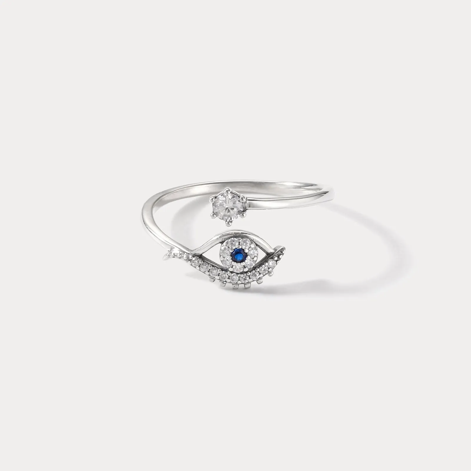 Silver Evil Eye Ring sold by Selenichast product image thumbnail 5