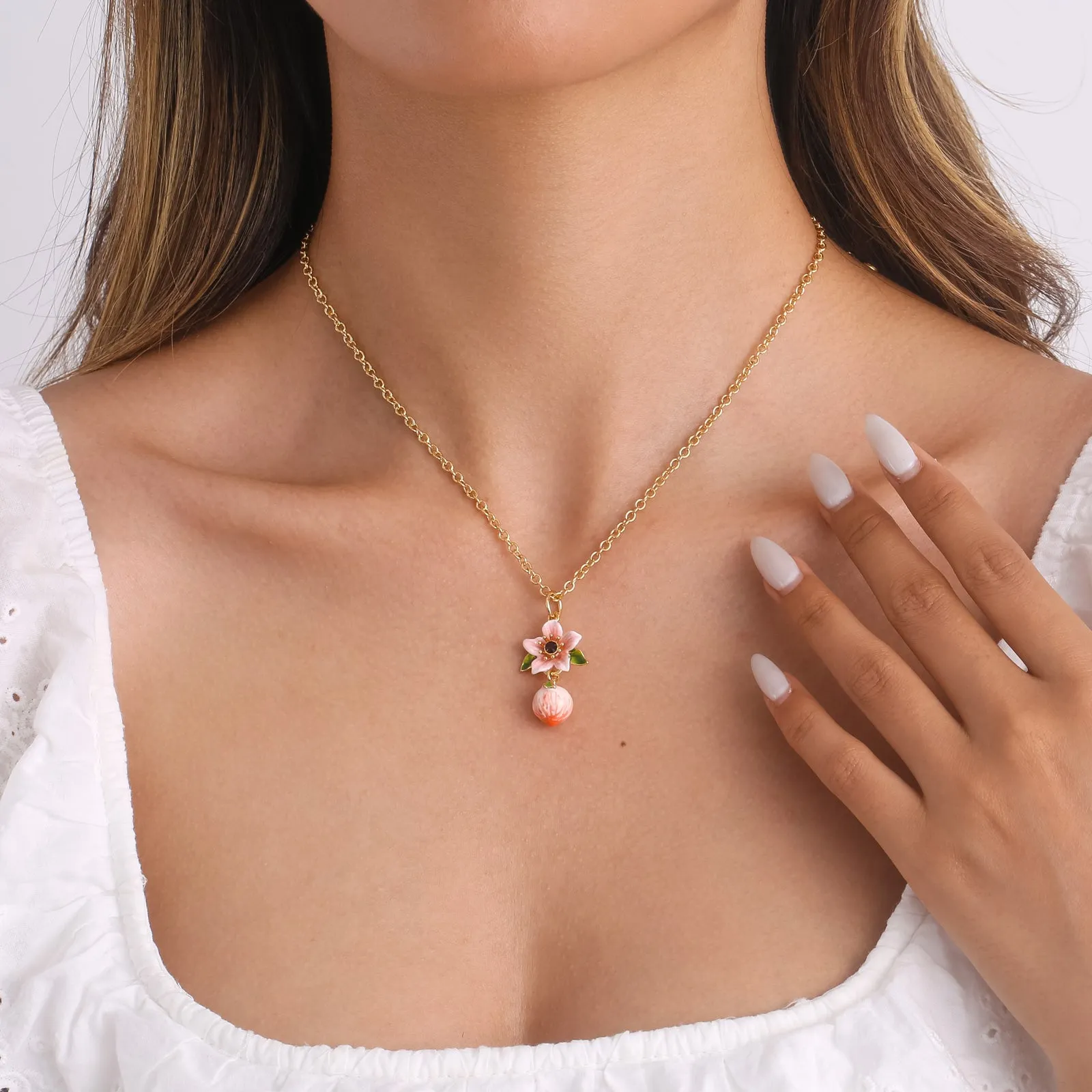 Peach Blossom Necklace sold by Selenichast product image thumbnail 4
