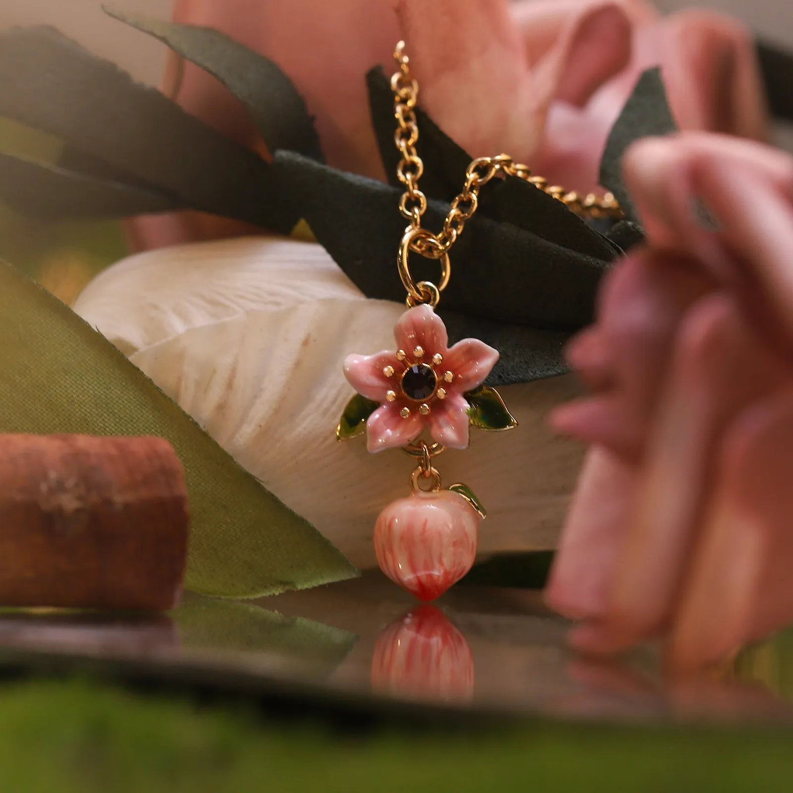 Peach Blossom Necklace sold by Selenichast product image thumbnail 5