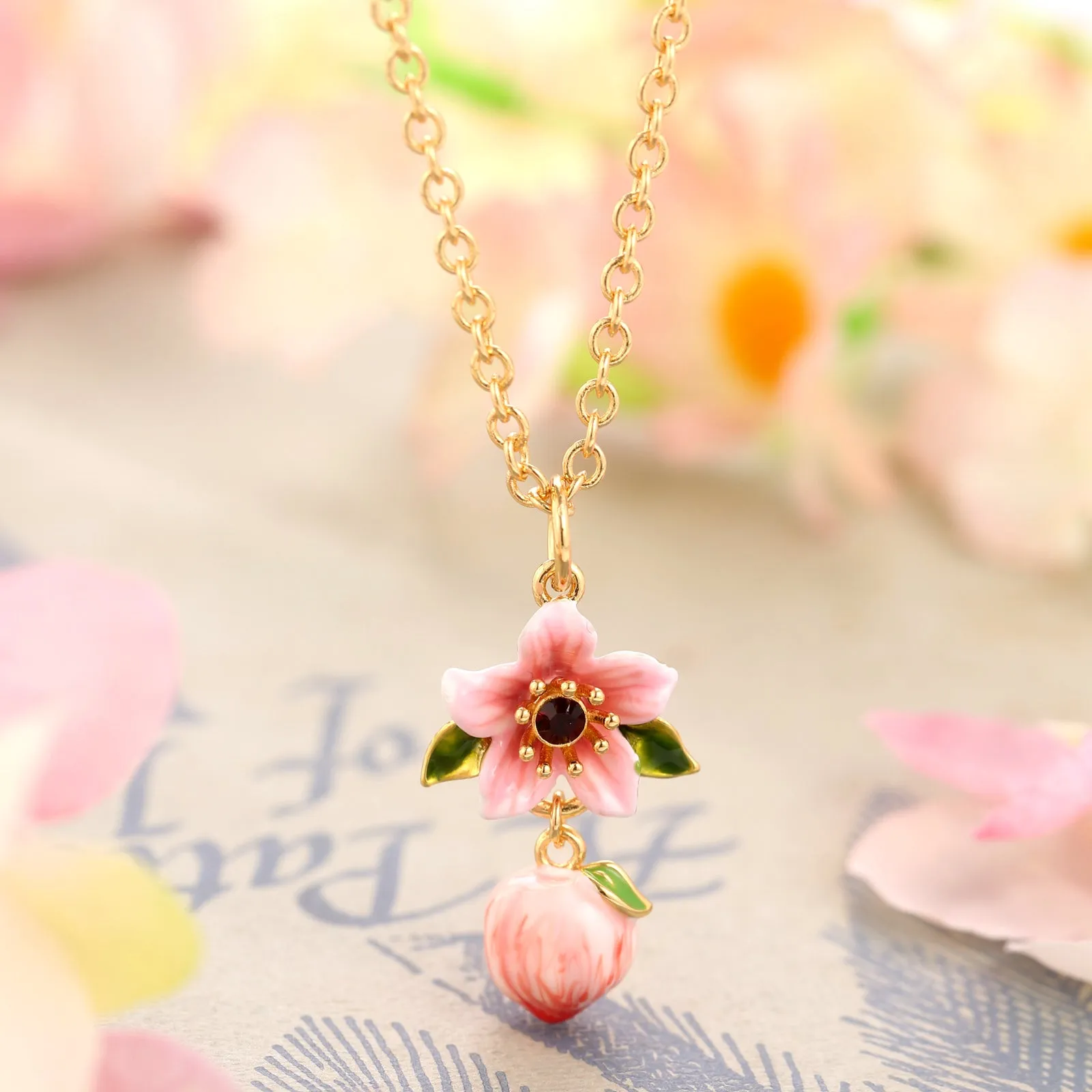 Peach Blossom Necklace sold by Selenichast product image thumbnail 2