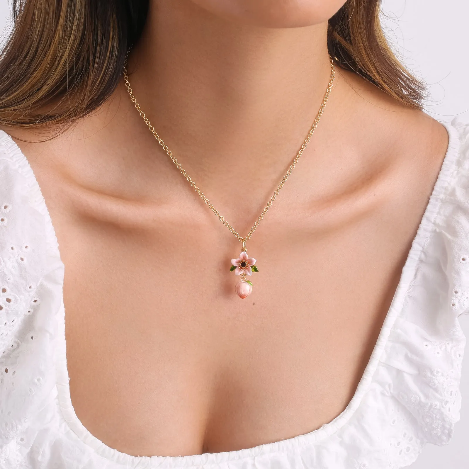 Peach Blossom Necklace sold by Selenichast product image thumbnail 3