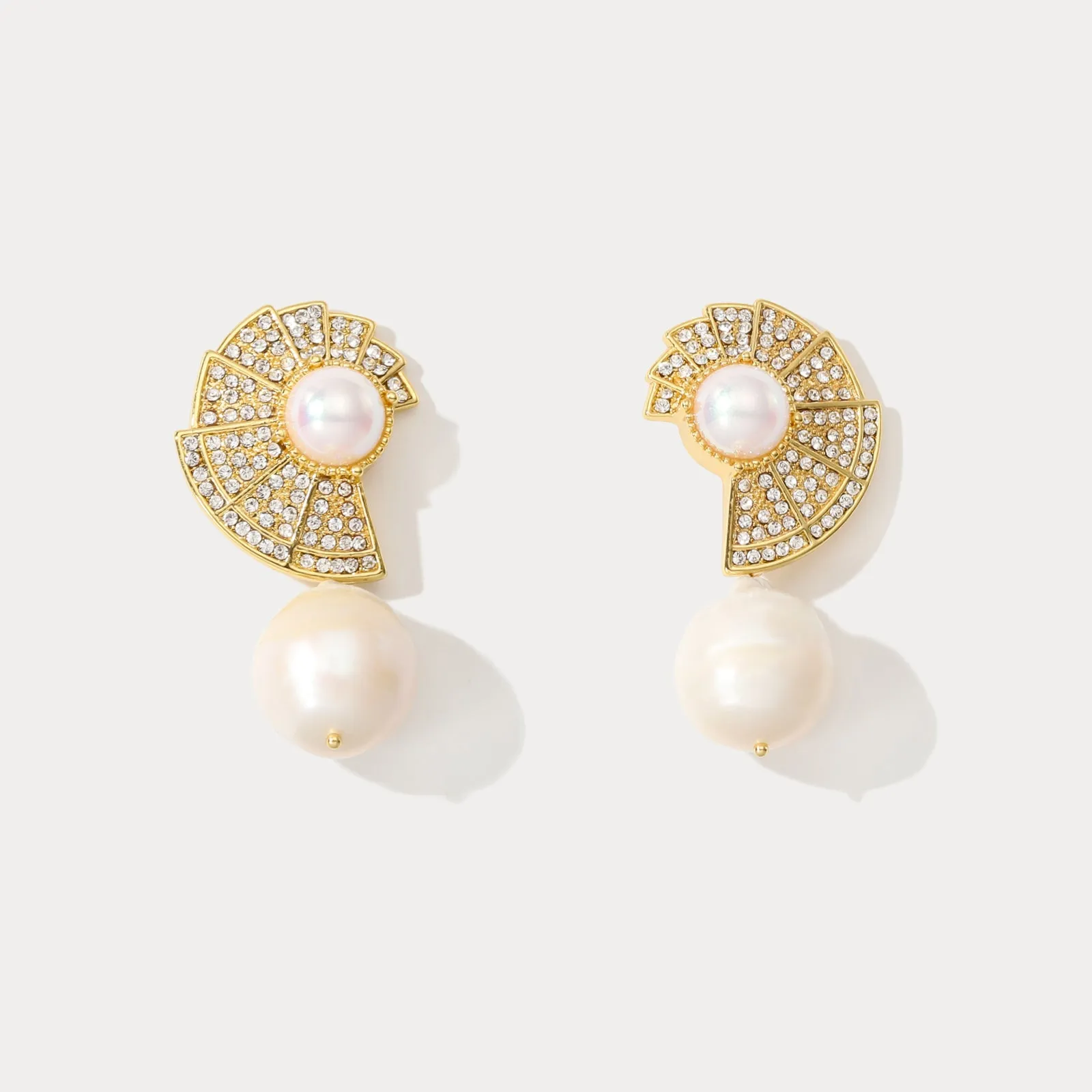 Shell Pearl Earrings sold by Selenichast