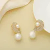 Shell Pearl Earrings sold by Selenichast