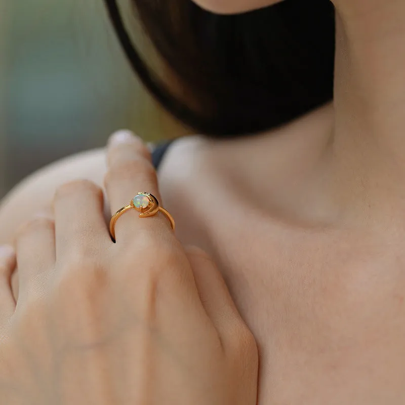 Moon Star Opal Ring sold by Selenichast product image thumbnail 2