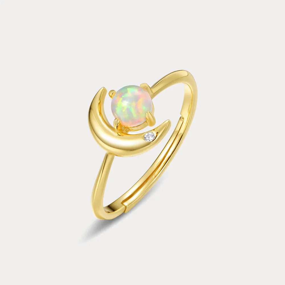 Moon Star Opal Ring sold by Selenichast