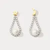 Moon Star Pearl Earrings sold by Selenichast