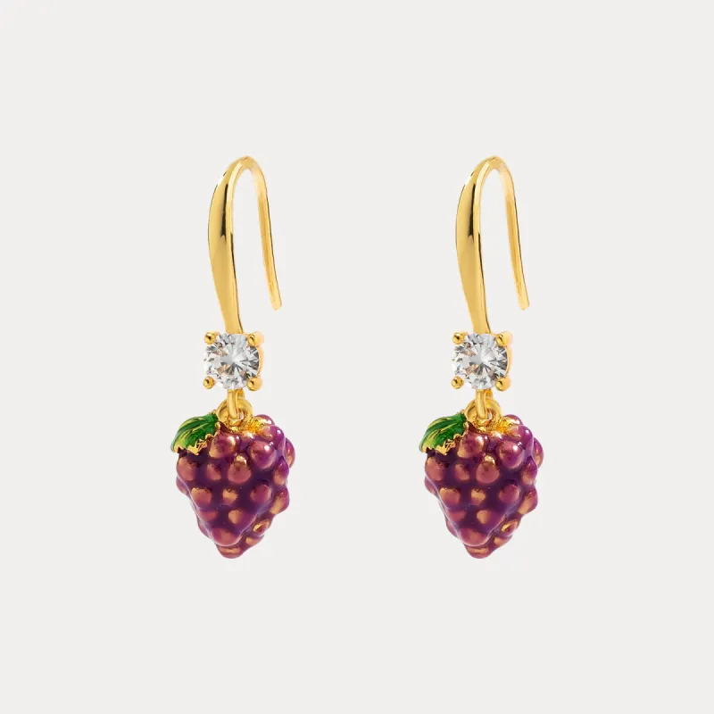Grape Earrings sold by Selenichast