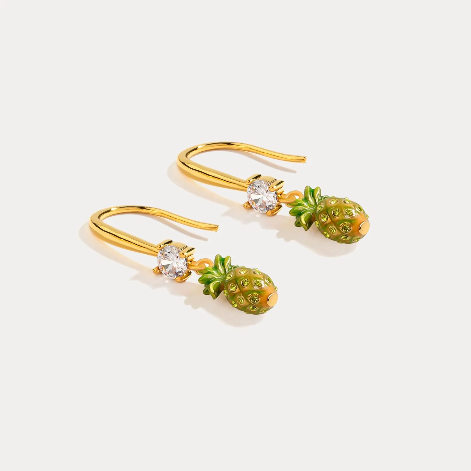 Pineapple Earrings sold by Selenichast product image thumbnail 4