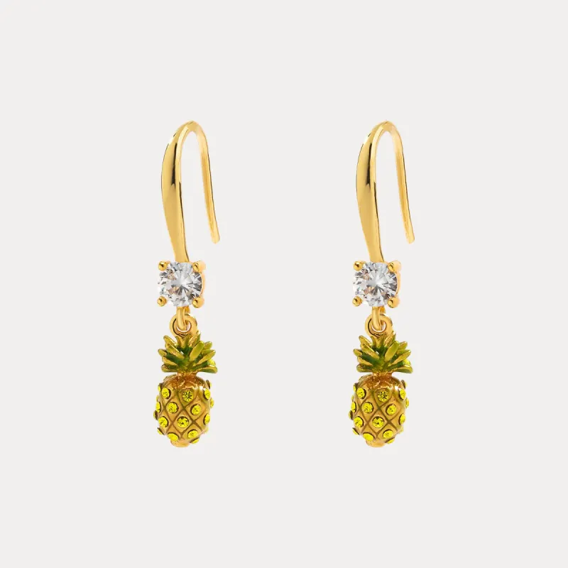 Pineapple Earrings sold by Selenichast