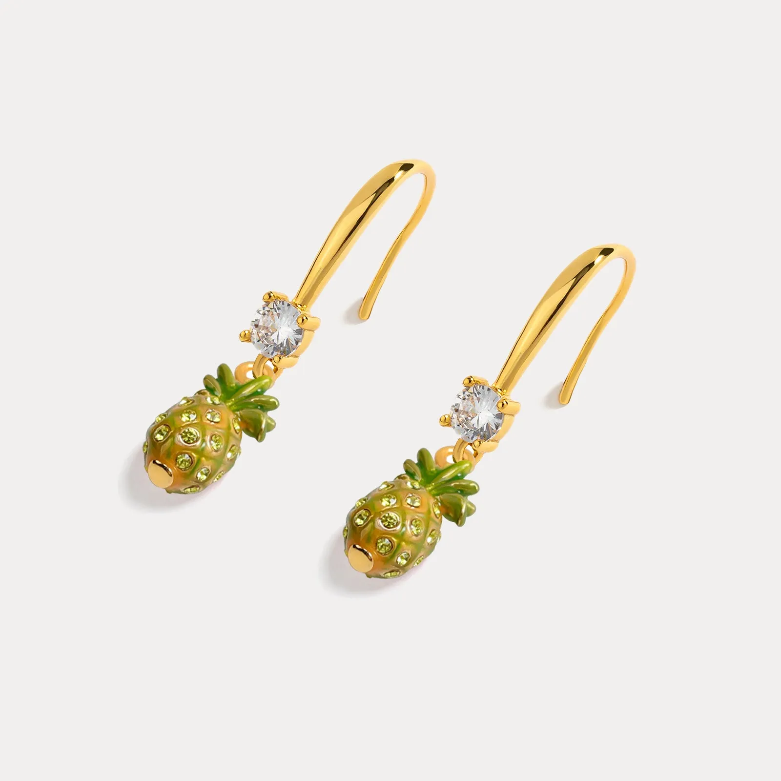 Pineapple Earrings sold by Selenichast product image thumbnail 2