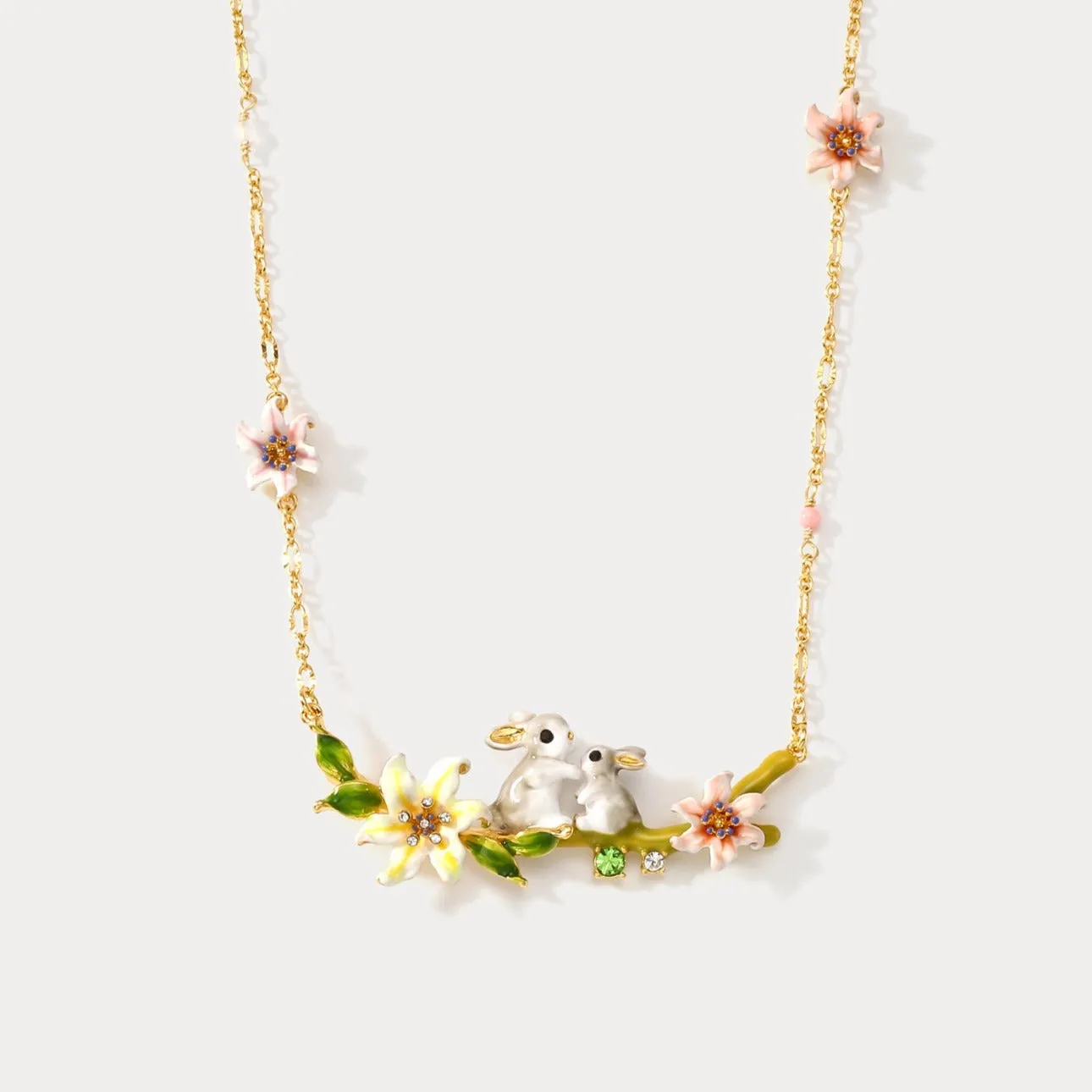 Fluffy Bunny Necklace sold by Selenichast