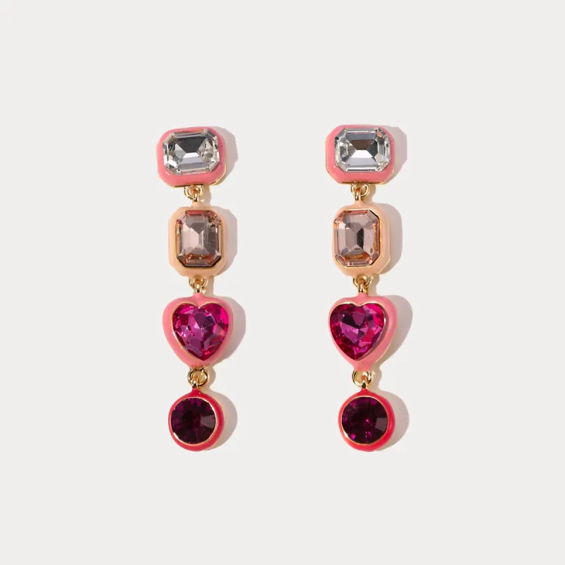 Enamel Heart Earrings sold by Selenichast