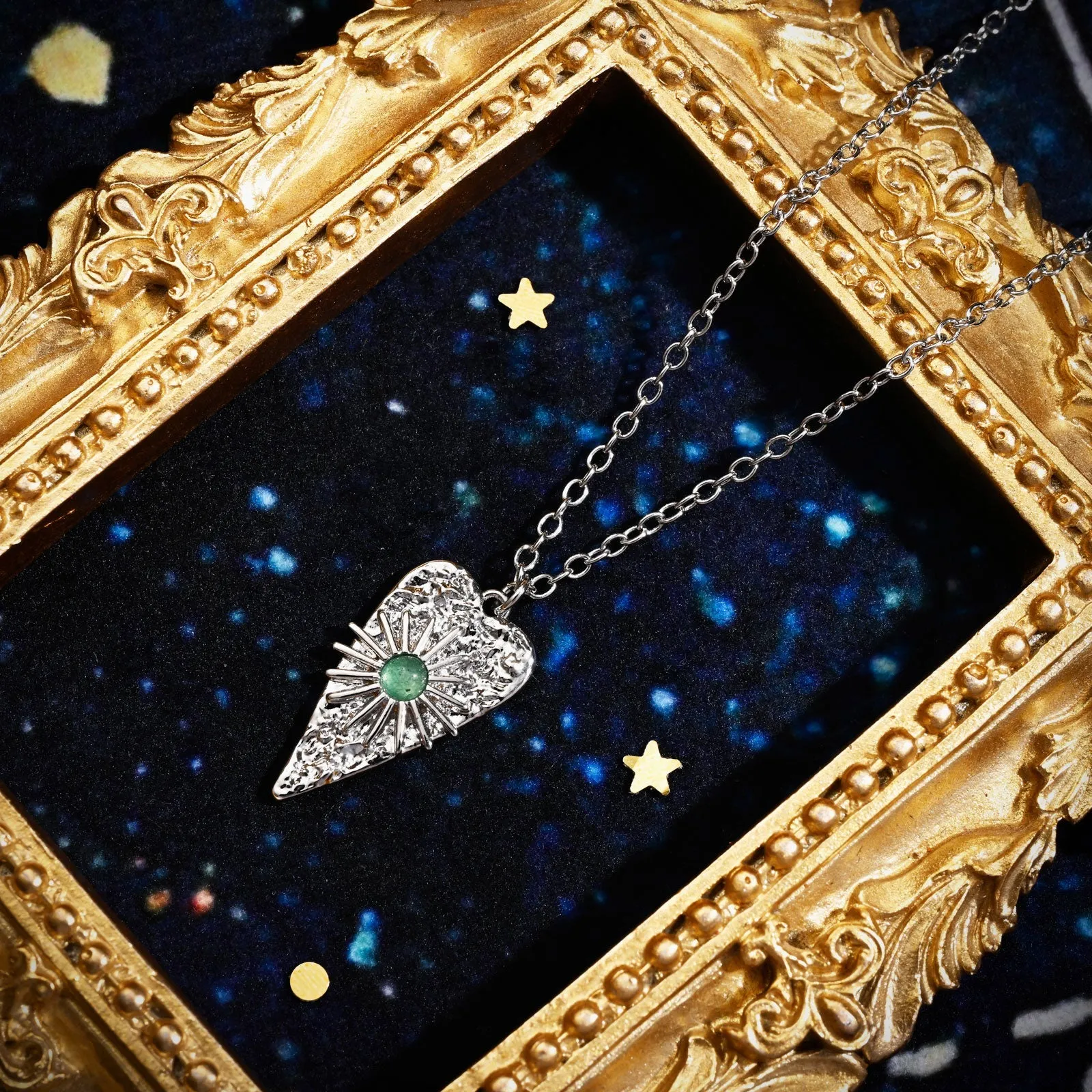 Silver Sun Necklace sold by Selenichast product image thumbnail 3