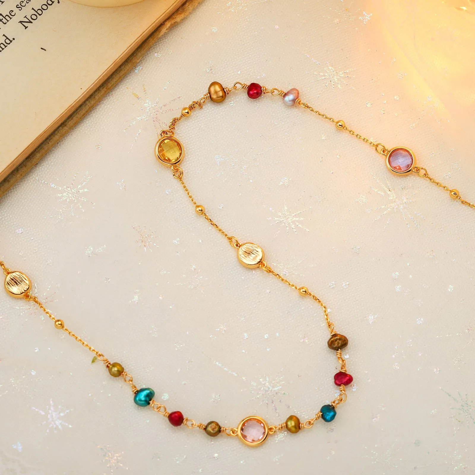 Rainbow Station Beaded Necklace sold by Selenichast product image thumbnail 5