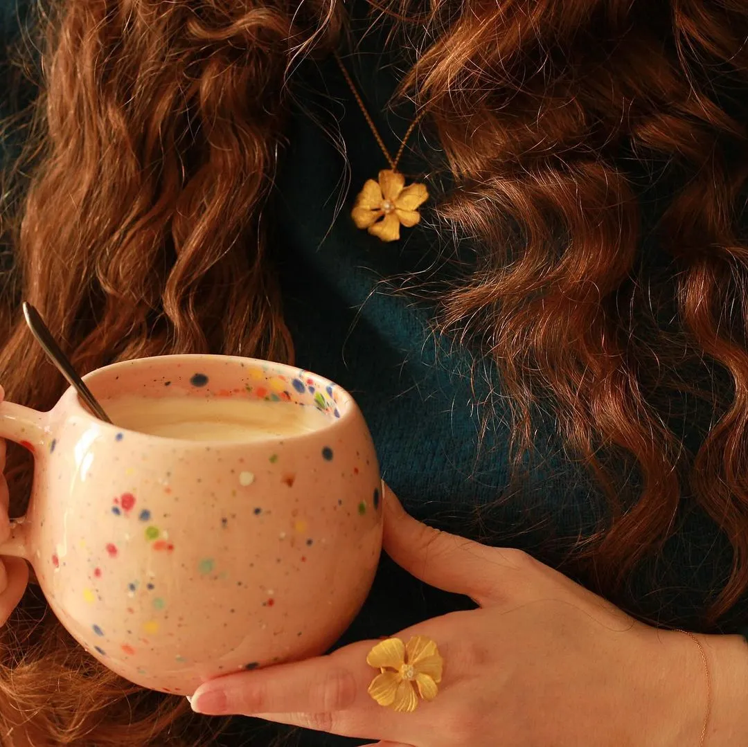 Golden Peony Necklace sold by Selenichast product image thumbnail 5