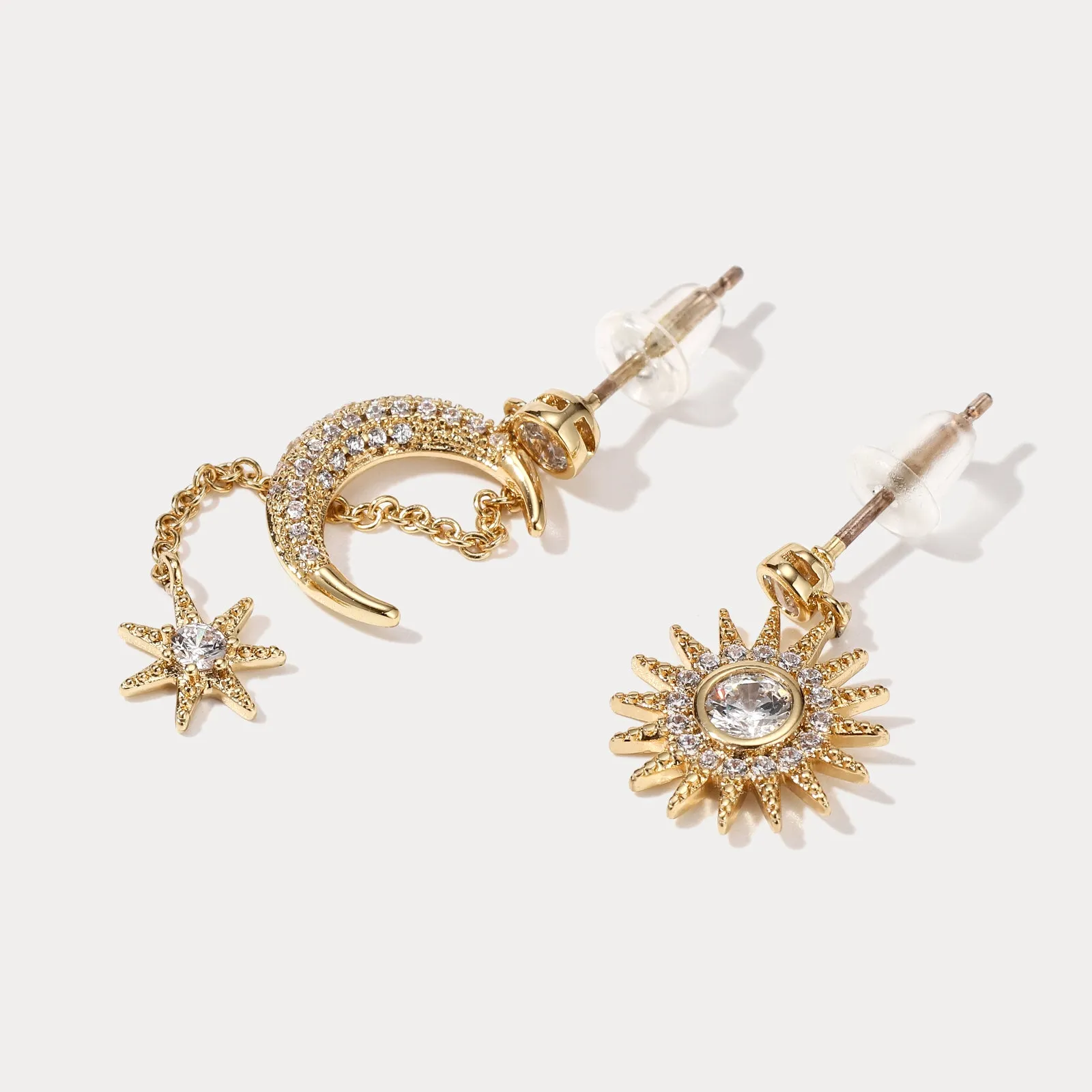 Moon & Sun Earrings sold by Selenichast product image thumbnail 4