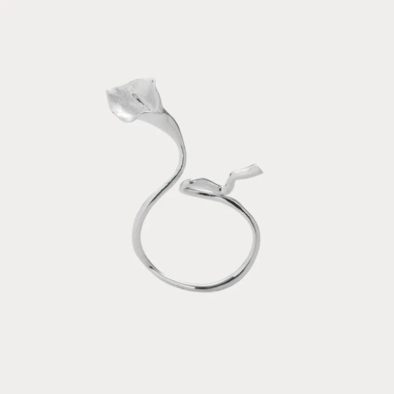 Silver Calla Lily Ring sold by Selenichast