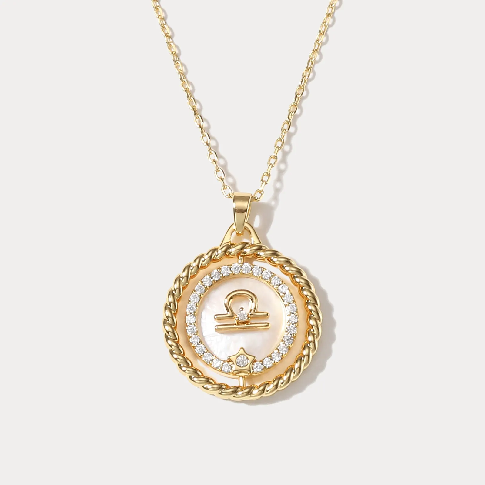 Libra Galaxy Constellation Pendant Necklace sold by Selenichast