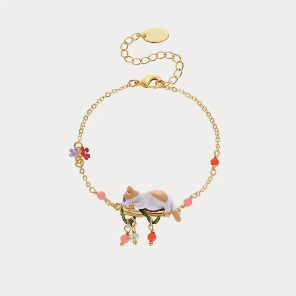 Orange Cat Bracelet sold by Selenichast