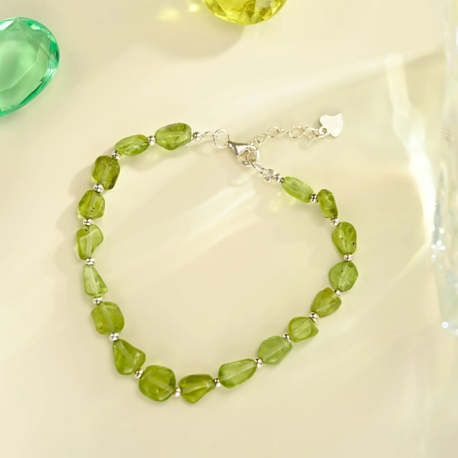 Natural Peridot Bracelet sold by Selenichast product image thumbnail 3