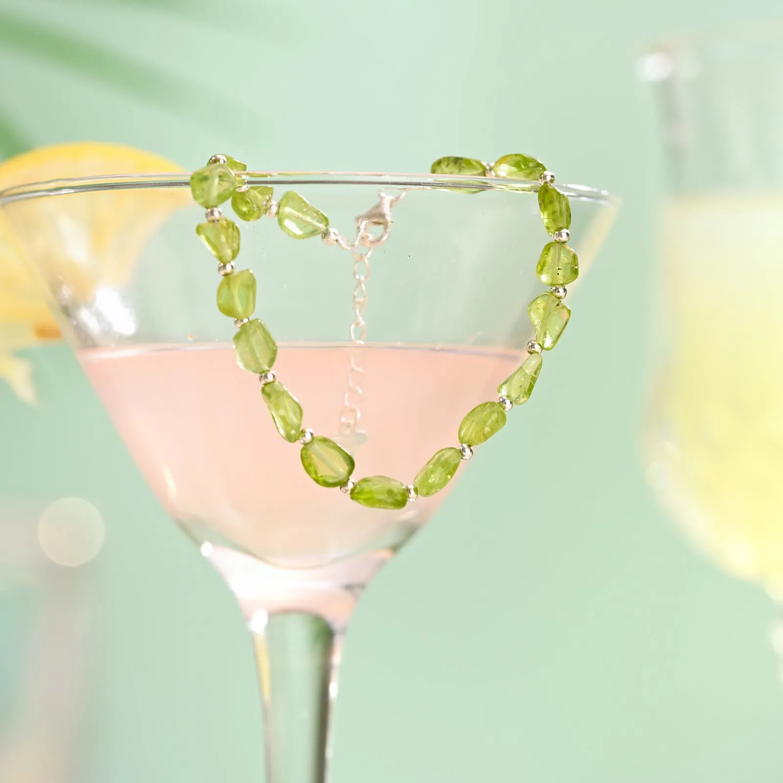 Natural Peridot Bracelet sold by Selenichast product image thumbnail 2